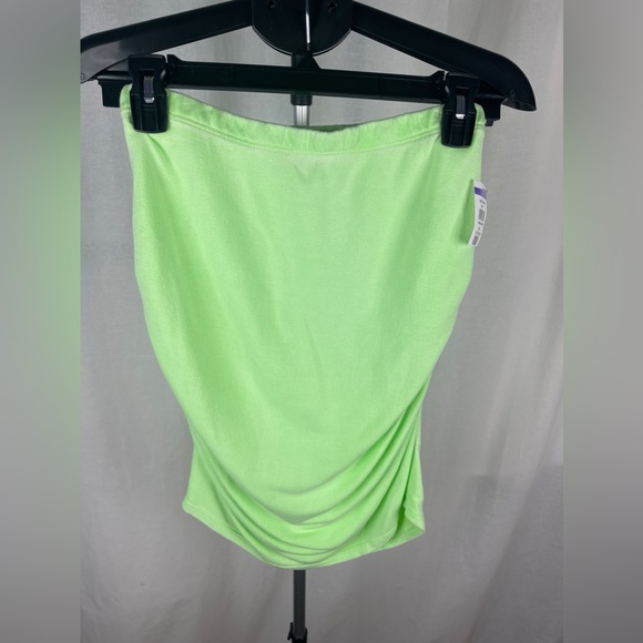 Sundry Womens Ruched Mini Green Pencil Skirt Size 1 (XS) NWT - Picture 9 of 12